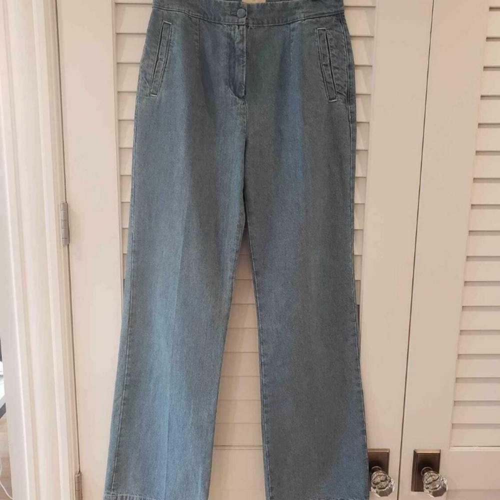 Sezane High Rise Blue Jeans - Picture 7 of 7